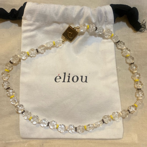 ÉLIOU Transparent Rayan Necklace size 18 inch - Picture 2 of 5